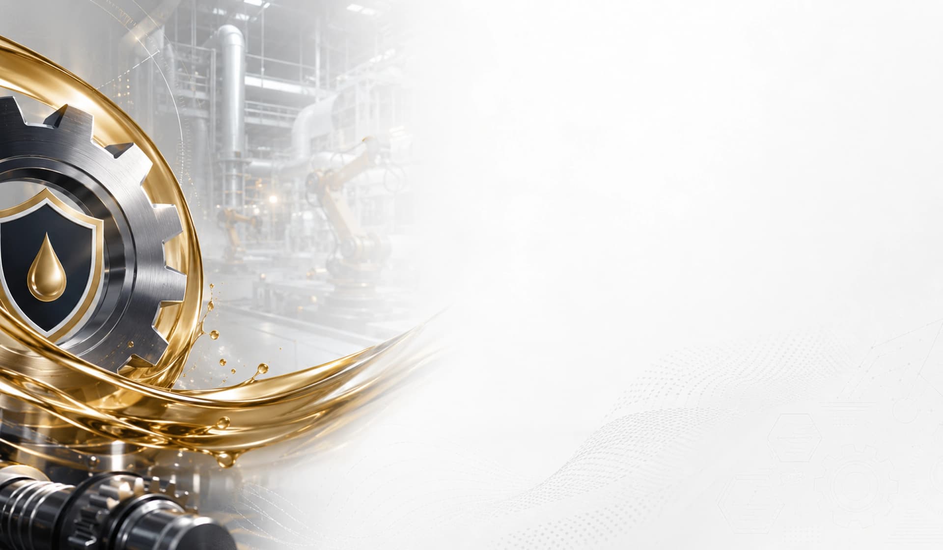 Imagery representing technical support and lubrication solutions at an industrial facility